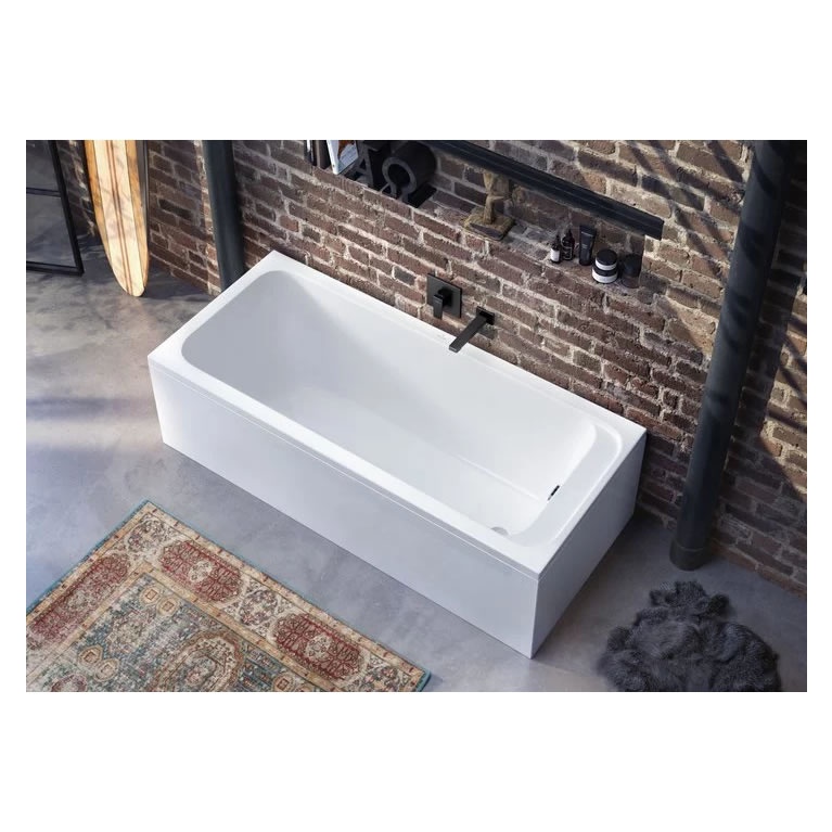 V&B Architectura Square Matt Black Bath Spout Sanctuary Bathrooms